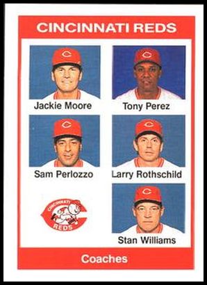 27 Red Coaches (Jackie Moore Tony Perez Sam Perlozzo Larry Rothschild Stan Williams)